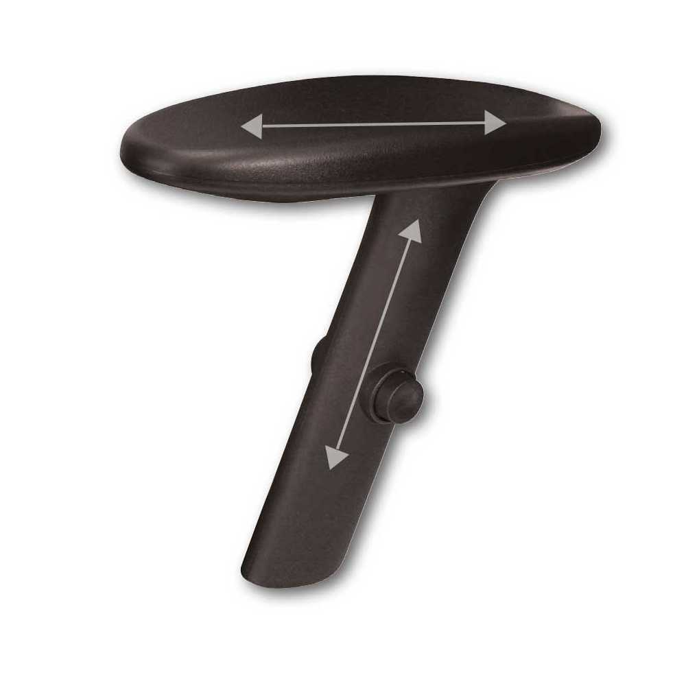 accoudoirs 2D d'une chaise de bureau